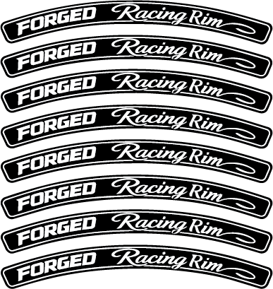 Forged Racing Rim Stickers