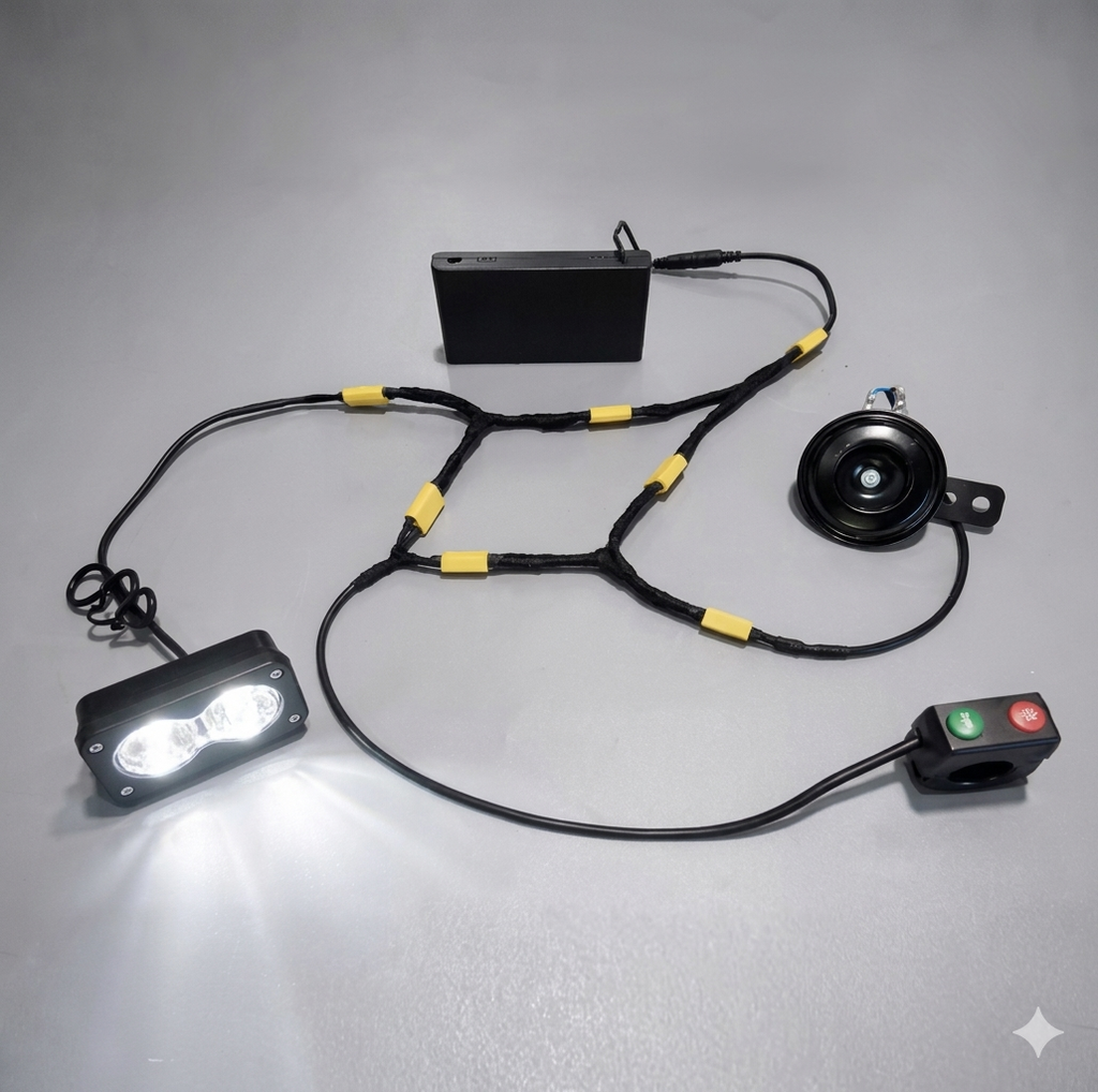 Battery Powered Horn And Baja Light Kit